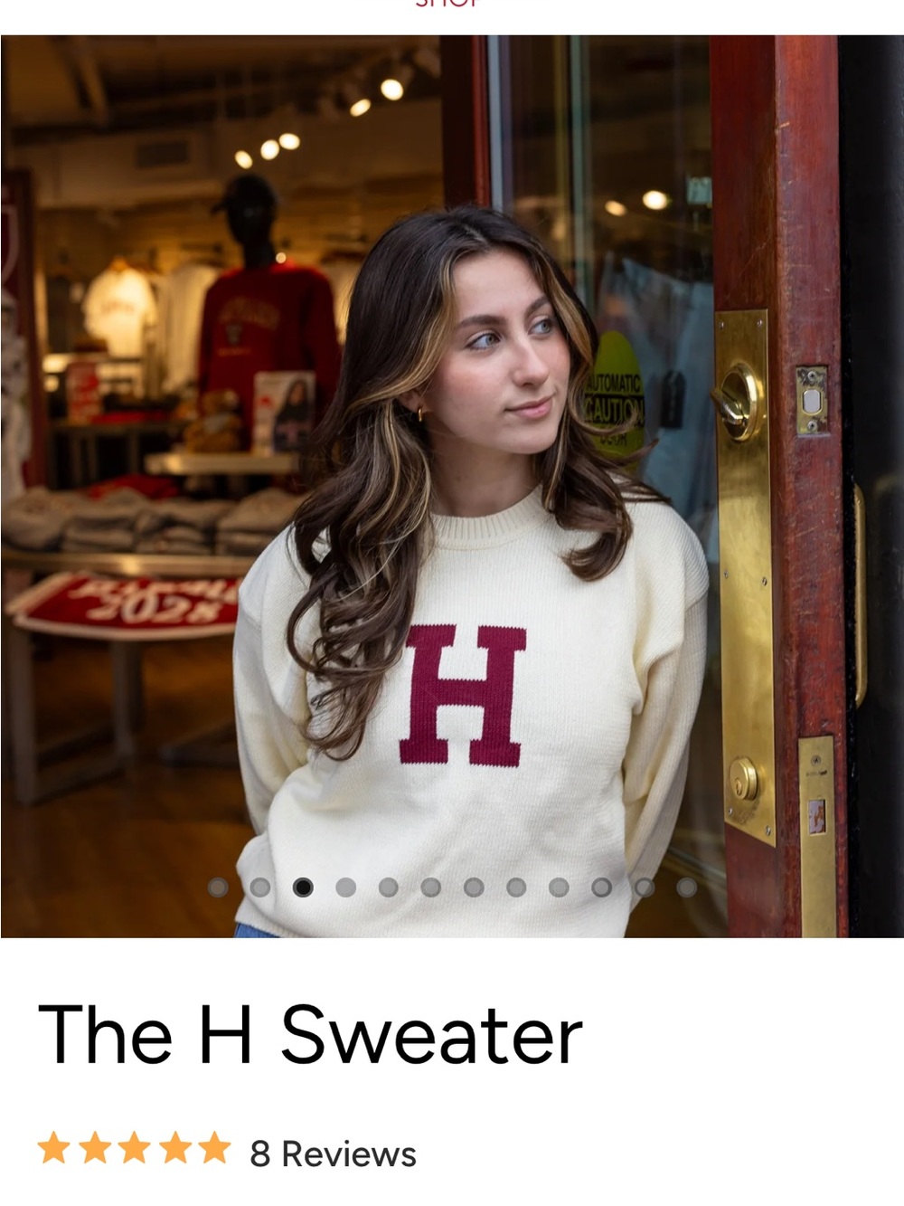 Harvard The H Sweater